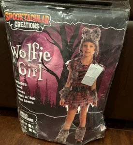 Spooktacular Creations Wolfie Costume Halloween Small Girls Wolf Werewolf - Picture 1 of 1
