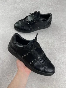 Valentino Garvani Rockstud Untitled Sneakers Black Size 43 - Picture 1 of 15