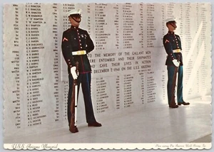 Hawaii Vintage Postcard Machado's Pearl Harbor USS Arizona Memorial - Foto 1 di 2