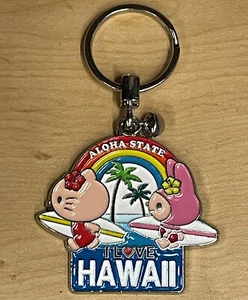 Hello Kitty HAWAII Sanrio My Melody Surfbrett Metall Schlüsselanhänger Schlüsselanhängsel NEU - Bild 1 von 2