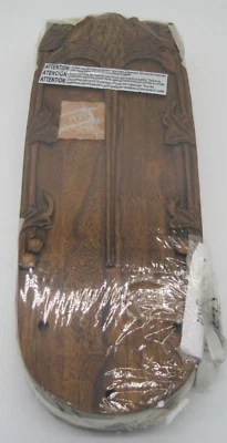 Monte Carlo Fan Carved CHESTNUT Solid Wood Blades MC5B187 - Image 1 of 4