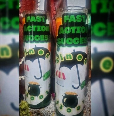 Vela de conjuro de protección fija éxito comercial y monetario de 7 días - acción rápida 120 horas Foto 1 de 2