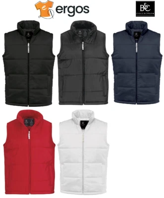B&C Giubbotto Smanicato Gilet Impermeabile Foderato Collo Alto Tasche BCJM930 - Image 1 of 4