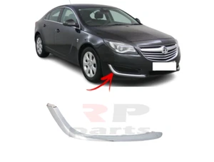 FÜR VAUXHALL OPEL INSIGNIA 14-17 NEU STOßSTANGE VORNE SEITENGITTER CHROM ZIERLEISTE RECHTS - Bild 1 von 7