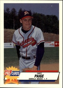 1993 Danville Braves Fleer/ProCards #3616 Carey Paige