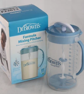 Jarra mezcladora Dr. Brown's Formula con tapón ajustable y tapa de bloqueo - azul - Imagen 1 de 12