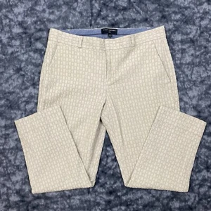 NWT Banana Republic Womens Avery Textured Stretch Beige Pants Size 8P Petite - Picture 1 of 9