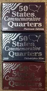 3 sets2000 Commemorative State Quarters~Denver, Philadelphia & PlatinumEdition - Picture 1 of 2