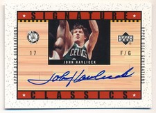 JOHN HAVLICEK 2002/03 UPPER DECK GENERATIONS AUTOGRAPH SIGNATURE CLASSICS AUTO