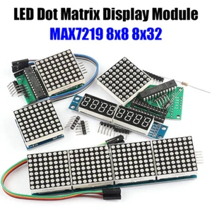 MAX7219 8x8 8x32 Control Driver LED Dot Matrix Display Module Anzeigen DIY Red - Picture 1 of 22
