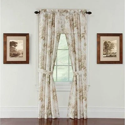 Оконные панели Essential Home Martina — 54 дюйма x 84 дюйма — набор из 5 предметов — натуральный цвет () - Изображение 1 из 4