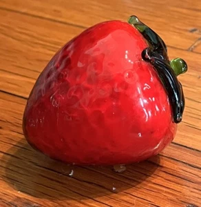 Art glass Strawberry - Bild 1 von 5