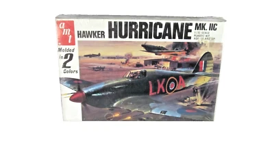 New Factory Sealed AMT 1/72 Vintage WW-2 Hawker Hurricane Mk llC #7111 - Image 1 of 4
