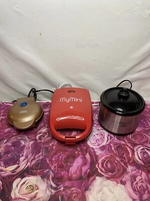 Small Kitchen Appliances Grilled Crockpot And Waffle - Image 1 of 4