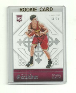2015-16 Panini Excalibur SILVER #192 Sasha Kaun * SP RC rookie serial #d 50/70