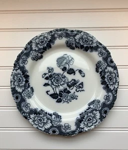 Antique Wood & Son Cambridge Pattern Flow Blue Dinner Plate 10” - Picture 1 of 7