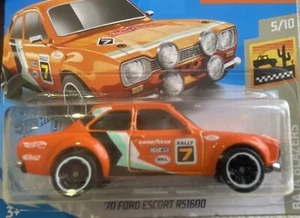 Ford Escort RS 1600 1970 Hot Wheels - Orange Rally California difícil de encontrar sin usar, en caja - Imagen 1 de 1