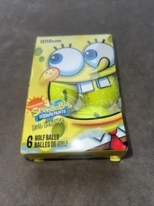 Wilson Nickelodeon SpongeBob SquarePants 6 Golf Balls Open Box - Picture 1 of 6