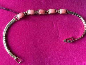 Neu Coral Supply Hawaii natürliche Korallensteine im vergoldeten Armband - Bild 1 von 5