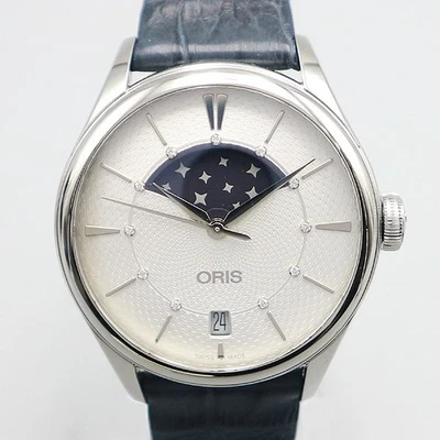 ORIS 01.763.7723.4051 Atelier Moon Phase Date See-through Back 11 Point dia 35MM - Image 1 of 4