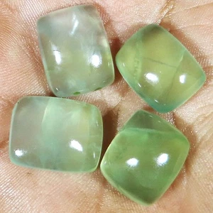 100.95 Cts 100% Natural Prehnite Cushion cabochon ~4 PCs Lot~ Gemstone LP_110 - Picture 1 of 6