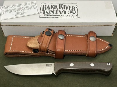Bark River Knives Bravo-1 LT Knife, CPM 3V Rampless Blade, Green Micarta Scales - Image 1 of 4