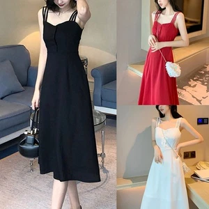 Effortlessly Stylish Long Skirt Suspender Dress Perfect for Day Outing - Picture 1 of 30