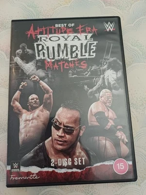 WWE DVD Best Of Attitude Era Royal Rumble Matches 2 Disc Set 2022 Ex Con - Image 1 of 3
