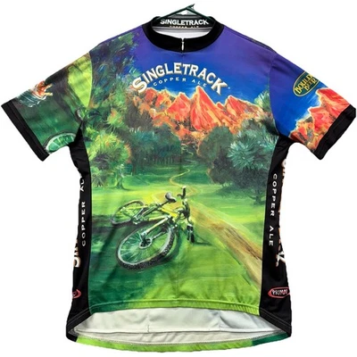 Camiseta deportiva de ciclismo Primal Single Track Copper Ale para hombre talla XL verde cerveza de roca Foto 1 de 4
