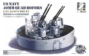 ZIMI MODELO 1/35 EE. UU. Marina 40 mm Quad Bofors AA Montaje para pistola #ZM-53001 📌EE. UU.📌sellado - Imagen 1 de 2