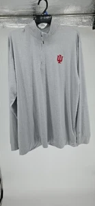 Champion Herren Indiana Hoosier Quarter-Zip Pullover grau Sweatshirt, Gr. XL - Bild 1 von 5