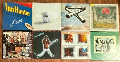 Lot of 8 1970's Vinyl LPs Ian Hunter Triumvirat Pat Travers Klaatu Wishbone Ash - Image 1 of 4
