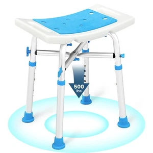 Bariatric Shower Chair 500lbs,Padded Shower Stool for Inside Shower,Shower Be... - Picture 1 of 8