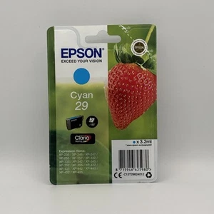 Epson Claria 29 Home Strawberry Ink Cartridge - Standard, Cyan New & Sealed - Afbeelding 1 van 3