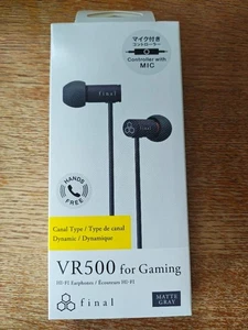 Final Audio VR500 for Gaming Earphones with Microphone Gray FI-VR5DPL - Picture 1 of 2