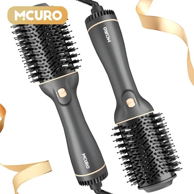 4-in-1 Hot Air Brush Hair Dryer Brush Hair Dryer Brush Curler Curling Iron Hairstyler - Image 1 of 4