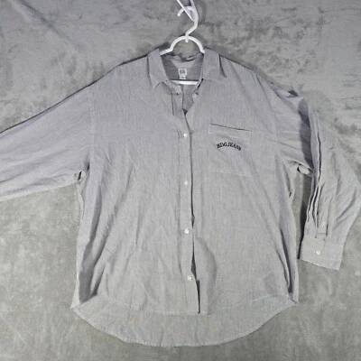 BDG Button-Up Shirt Striped Long Sleeve Casual Top Urban Outfitters S - Image 1 of 4