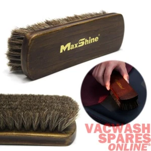 MAXSHINE INTERIOR HORSEHAIR DETAILING BRUSH -LEATHER -FABRIC -VINYL -PLASTIC LRG - Picture 1 of 7