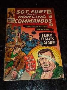 SGT FURY & HIS HOWLING COMMANDOS Comic - No 27 - Date 02/1966 - Marrvel Comics - Imagen 1 de 6