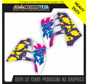 SUZUKI RM 125 1989 1990 1991 1992 MOTOCROSS RAD SCOOP TANK GRAFIK AUFKLEBER - Bild 1 von 1