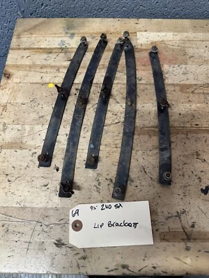 #69-Nissan 240sx S14 Oem Front Bumper Lip Mourning Brackets Chin Spoiler Bracket - Image 1 of 4