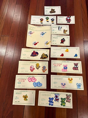 Lot Of 32 Vintage Iron On Embroidered Appliqués/patches New Old Stock Precious - Image 1 of 4