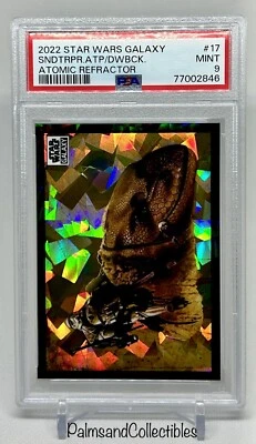 SANDTROOPER ATOP A DEWBACK #17 2022 Star Wars Galaxy Chrome ATOMIC /150 PSA 9 - Image 1 of 2