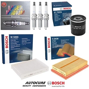 KIT DE SERVICIO Y ENCHUFES FILTRO BOSCH COMPLETO GASOLINA MK1 PEUGEOT 108 1.0 2014 EN ADELANTE - Imagen 1 de 1