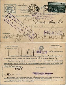 RISORGIMENTO 12L(586)-Cartolina Stampe Milano 13.1.1949 - Bild 1 von 1