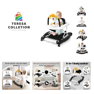Baby Walker, 5 in 1 Passeggino per Bambini e Ragazze 6-12 Mesi con Sdraio,... - Foto 1 di 10