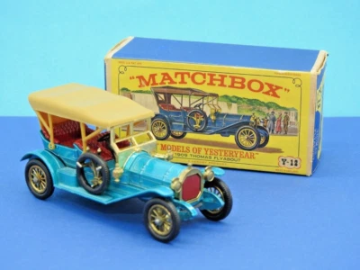 Lesney Matchbox Vintage 1967 Models Of Yesteryear Boxed 1909 Thomas Flyabout Y12 - Immagine 1 di 4