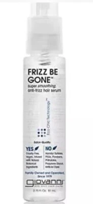 Suero capilar Giovanni Frizz Be Gone súper suavizante anti-frizz 4,0 oz grande VEGANO Foto 1 de 4