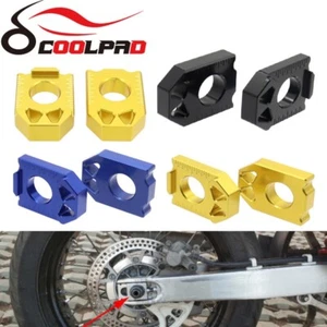 CNC Rear Chain Adjuster Axle Block For SUZUKI DRZ400SM DRZ DR-Z 400SM 2005-2023 - Picture 1 of 11