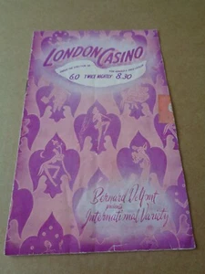 Sophie Tucker 1948 London Casino Programme (Sirdani/Berry Brothers) - Picture 1 of 2
